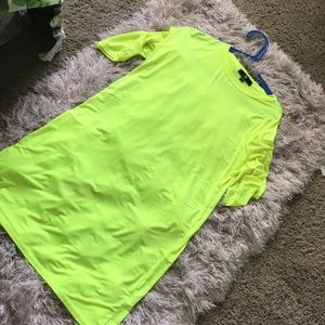 Miss guided neon green oversized shirt